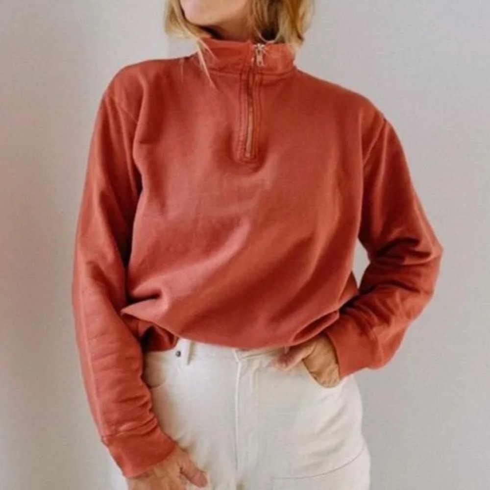 Rudy Jude Adult Half Zip Sweatshirt - M / Elderberry